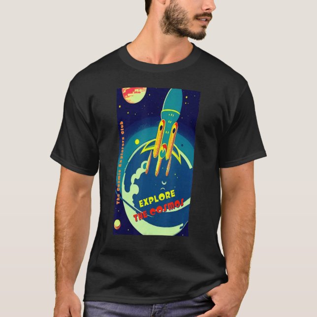 The Cosmic Explorers Club Explore The Cosmos (#08) T-Shirt (Front)