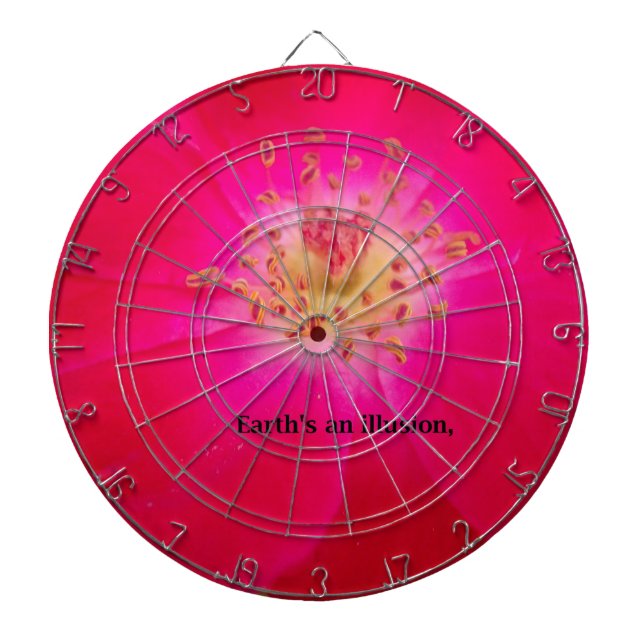 The Cosmic Rose: Nature's Deception Design Dartboard (Front)