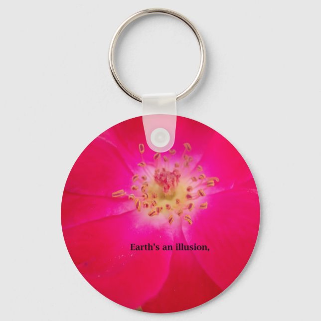 The Cosmic Rose: Nature's Deception Design Key Ring (Front)