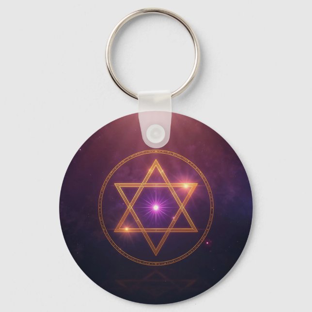 The Cosmic Star of Enlightened Balance Key Ring (Front)