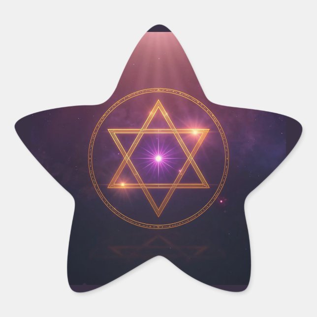 The Cosmic Star of Enlightened Balance Star Sticker (Front)