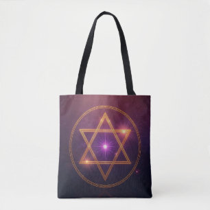 The Cosmic Star of Enlightened Balance Tote Bag