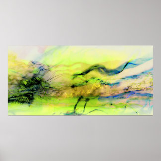 The cosmos lights abstract poster