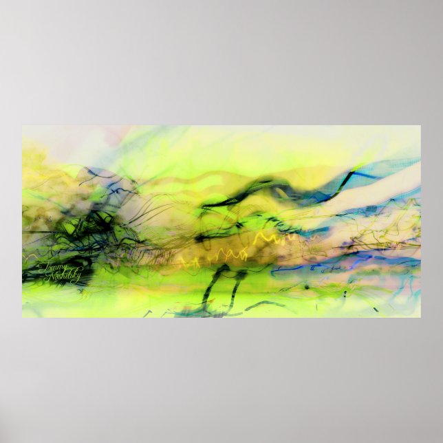 The cosmos lights abstract poster (Front)