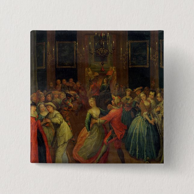 The Costume Ball 15 Cm Square Badge (Front)