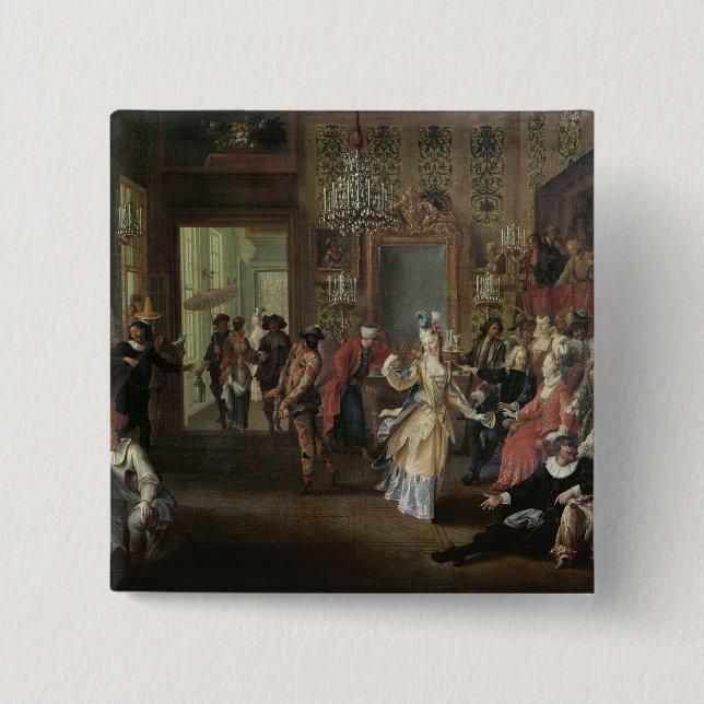 The Costume Ball 15 Cm Square Badge (Front)