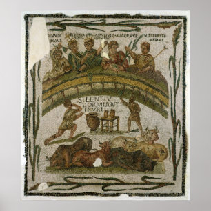 The Costume Banquet, from El-Jem  c.200-220 Poster