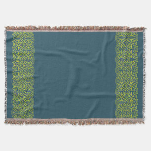 The 'Cosy Catastrophe' Blue Celtic Throw Blanket