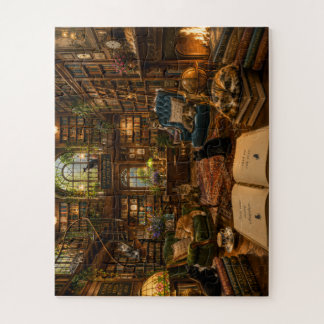 The Cosy Cats Library - Jigsaw Puzzle