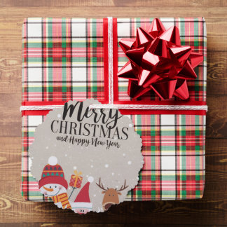 The Cosy Critters Personalised Holiday Tag Tree Decoration Card