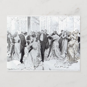 The Cotillon, from 'Daily Life Upstairs', 1902 Postcard