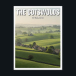 The Cotswolds England Travel Postcard<br><div class="desc">The Cotswolds, located in south-central England, is a picturesque region known for its rolling hills, charming villages, and honey-coloured limestone cottages. Designated as an Area of Outstanding Natural Beauty (AONB), the Cotswolds is home to some of England’s most scenic countryside, dotted with historic market towns such as Burford, Stow-on-the-Wold, and...</div>
