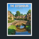The Cotswolds England Travel Postcard<br><div class="desc">The Cotswolds, located in south-central England, is a picturesque region known for its rolling hills, charming villages, and honey-coloured limestone cottages. Designated as an Area of Outstanding Natural Beauty (AONB), the Cotswolds is home to some of England’s most scenic countryside, dotted with historic market towns such as Burford, Stow-on-the-Wold, and...</div>