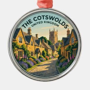 The Cotswolds Village United Kingdom Metal Ornament