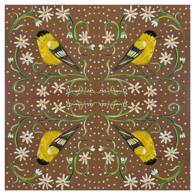 The Cottage Goldfinch Fabric (Swatch)