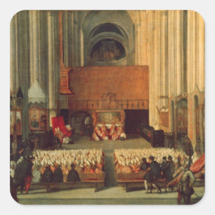 The Council of Trent, 4th December 1563 Square Sticker