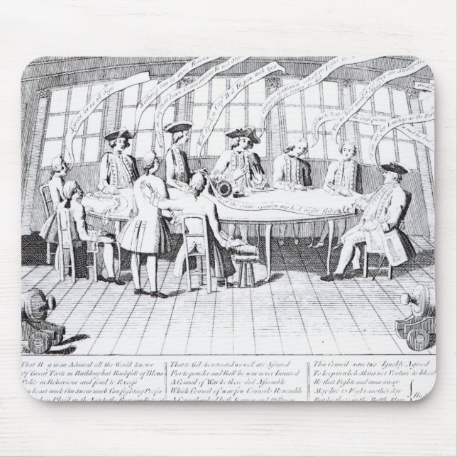 The Council of War in 1756 Mouse Pad (Front)