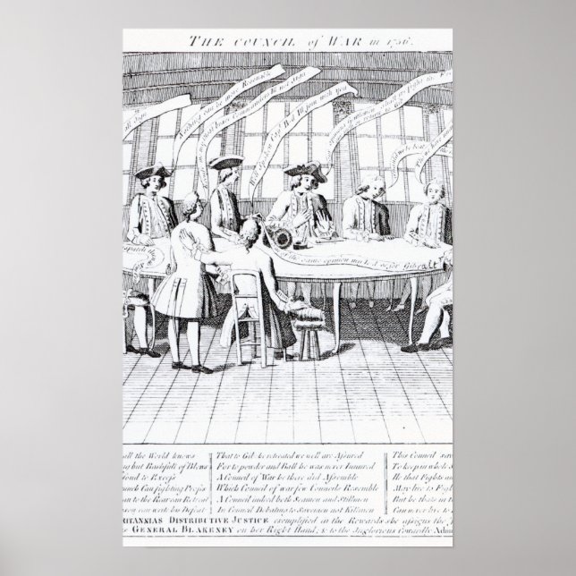 The Council of War in 1756 Poster (Front)