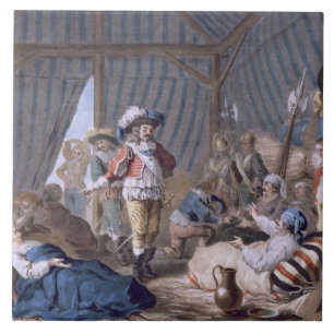 The Count of Harcourt (1601-66) shows his humanity Ceramic Tile