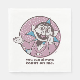 The Count   You Can Always Count On Me Napkin