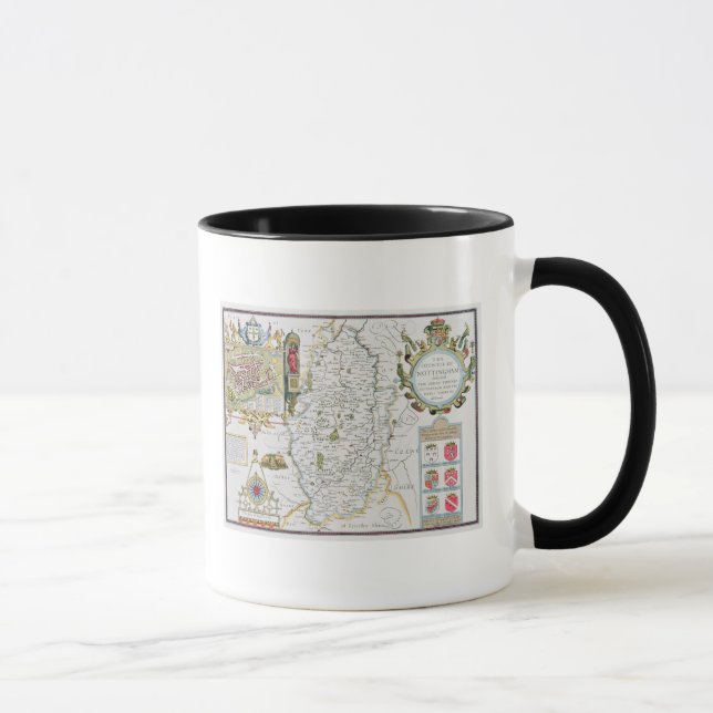 The Countie of Nottingham, engraved by Jodocus Mug (Right)