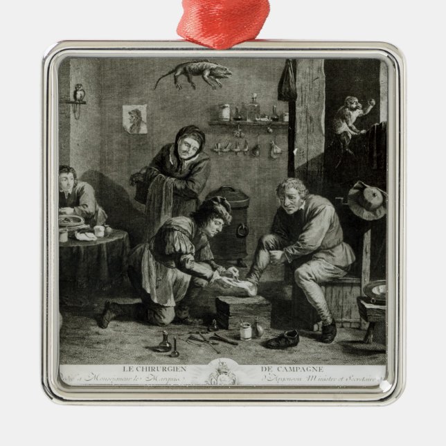 The Country Surgeon Metal Tree Decoration (Front)