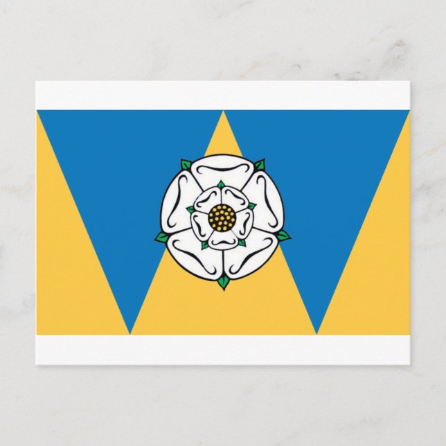 The County Flag of West Yorkshire Postcard (Front)