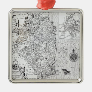 The County of Leinster with the City of Dublin Metal Tree Decoration