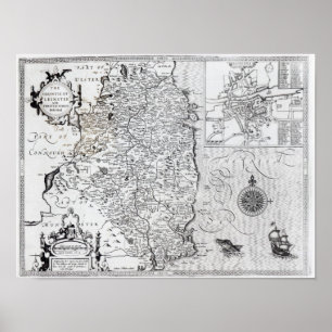 The County of Leinster with the City of Dublin Poster