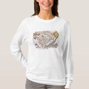 The Countye of Monmouth, engraved by Jodocus T-Shirt