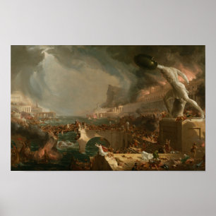 The Course of Empire: Destruction (1836) — Thomas Poster