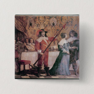 The Court Ball 15 Cm Square Badge