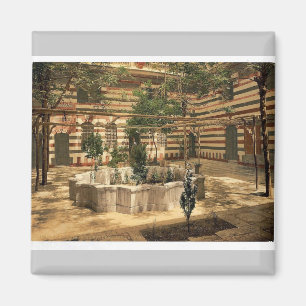 The court of a house, Damascus, Holy Land, (i.e. S Magnet