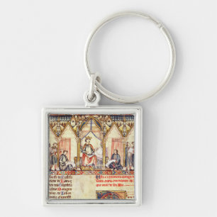 The court of Alfonso X 'the Wise' Key Ring