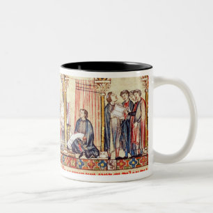 The court of Alfonso X 'the Wise' Two-Tone Coffee Mug