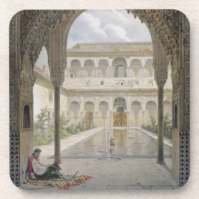 The Court of the Alberca in the Alhambra, Granada, Coaster (Front)