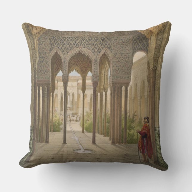 The Court of the Lions, the Alhambra, Granada, 185 Cushion (Front)