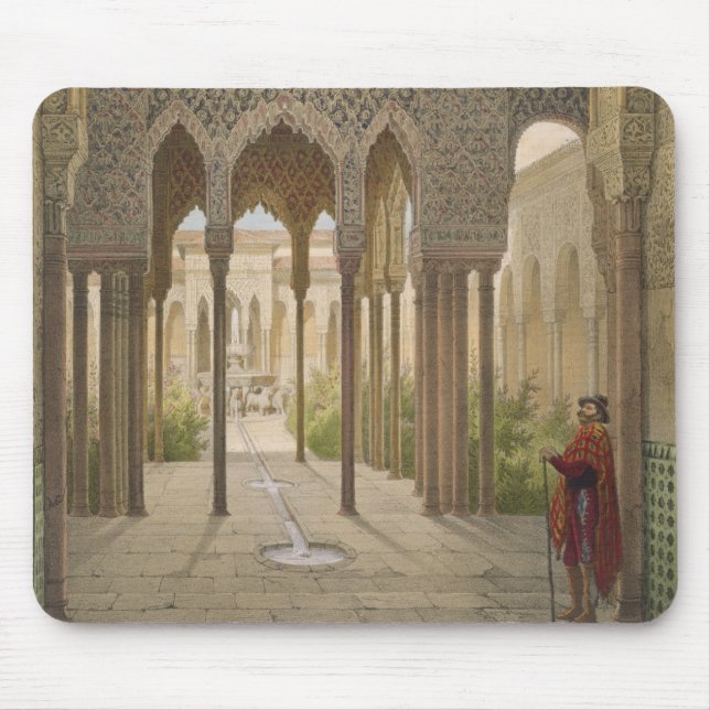 The Court of the Lions, the Alhambra, Granada, 185 Mouse Pad (Front)