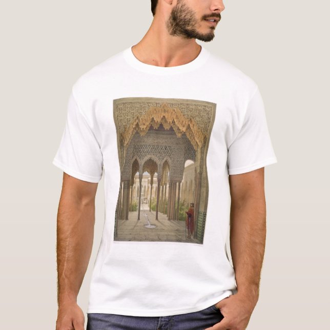 The Court of the Lions, the Alhambra, Granada, 185 T-Shirt (Front)