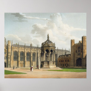 The Court of Trinity College, Cambridge, from 'The Poster