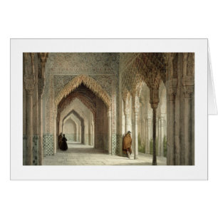 The Court Room of the Alhambra, Granada, 1853 (lit