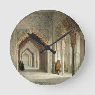 The Court Room of the Alhambra, Granada, 1853 (lit Round Clock