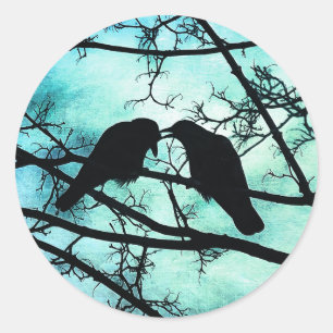 The Courtship of Crows Sticker