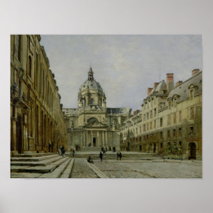 The Courtyard of the Old Sorbonne, 1886 Poster