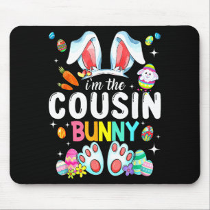 The Cousin Bunny Funny Easter Day Family Matching Mouse Pad