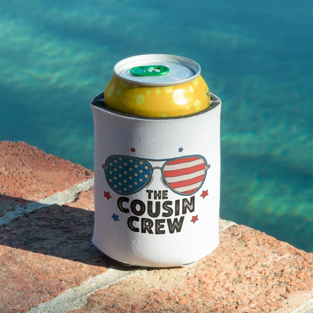 The Cousin Crew 250th Anniversary 4th Of July Can Cooler (In Situ Pool)