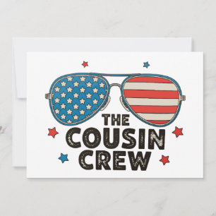 The Cousin Crew 250th Anniversary 4th Of July Invitation