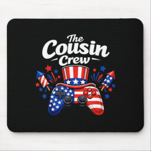 The Cousin Crew Patriotic Gamer 4th Of July Video Mouse Pad