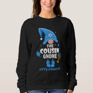 The Cousin Gnome Jewish Family Matching Happy Hanu Sweatshirt