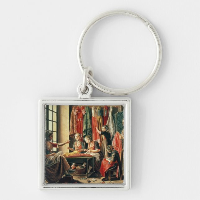 The Couturier's workshop, Arles, 1760 Key Ring (Front)